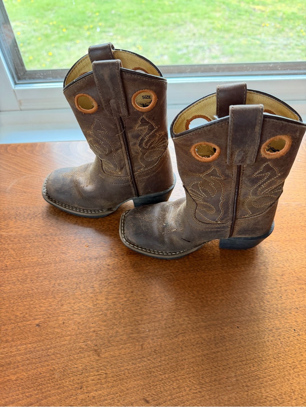 Masterson Boot Co. Youth Leather Cowboy Boots